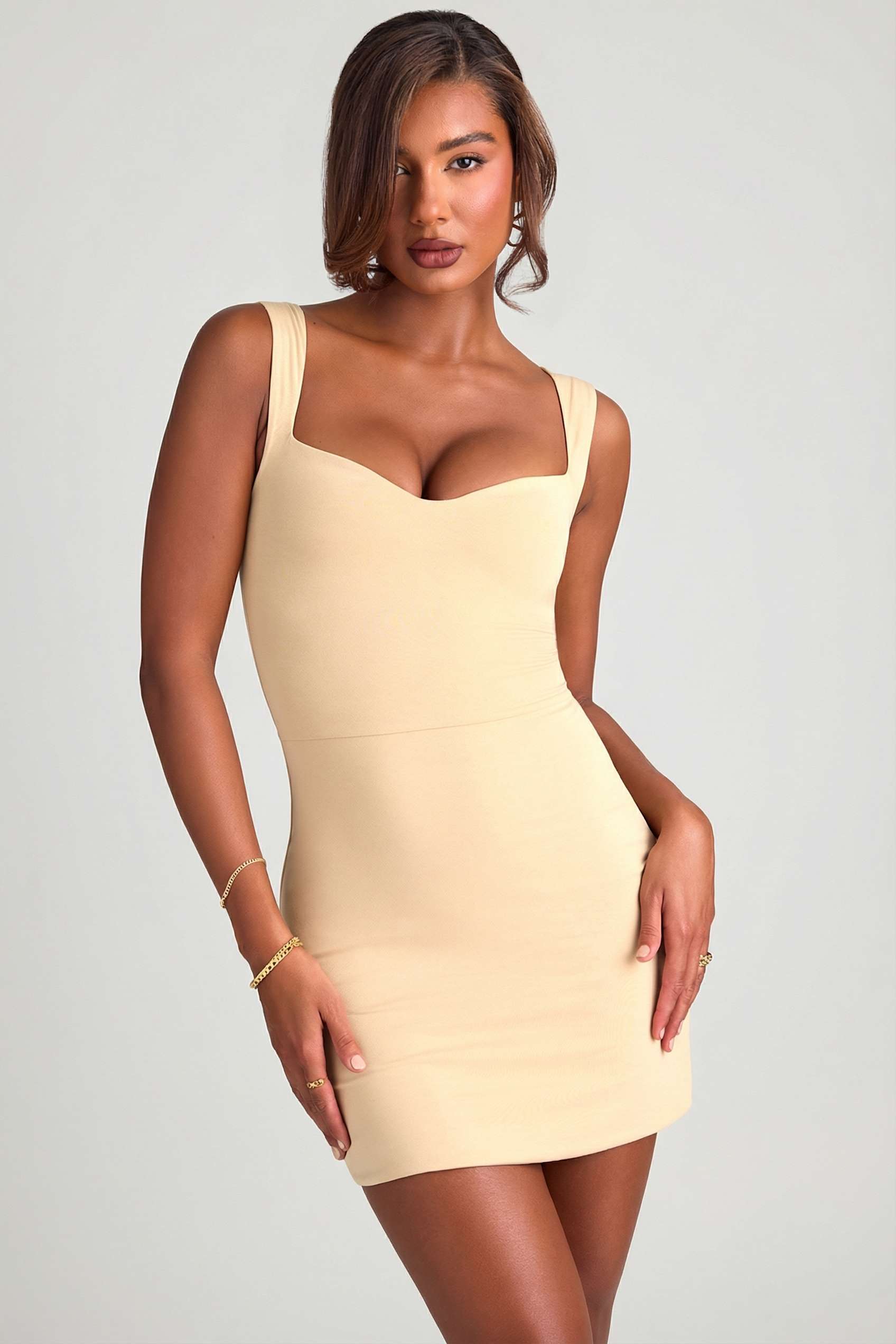sand bodycon dress Packable Midi Cowl Dress in Florida Sand Small