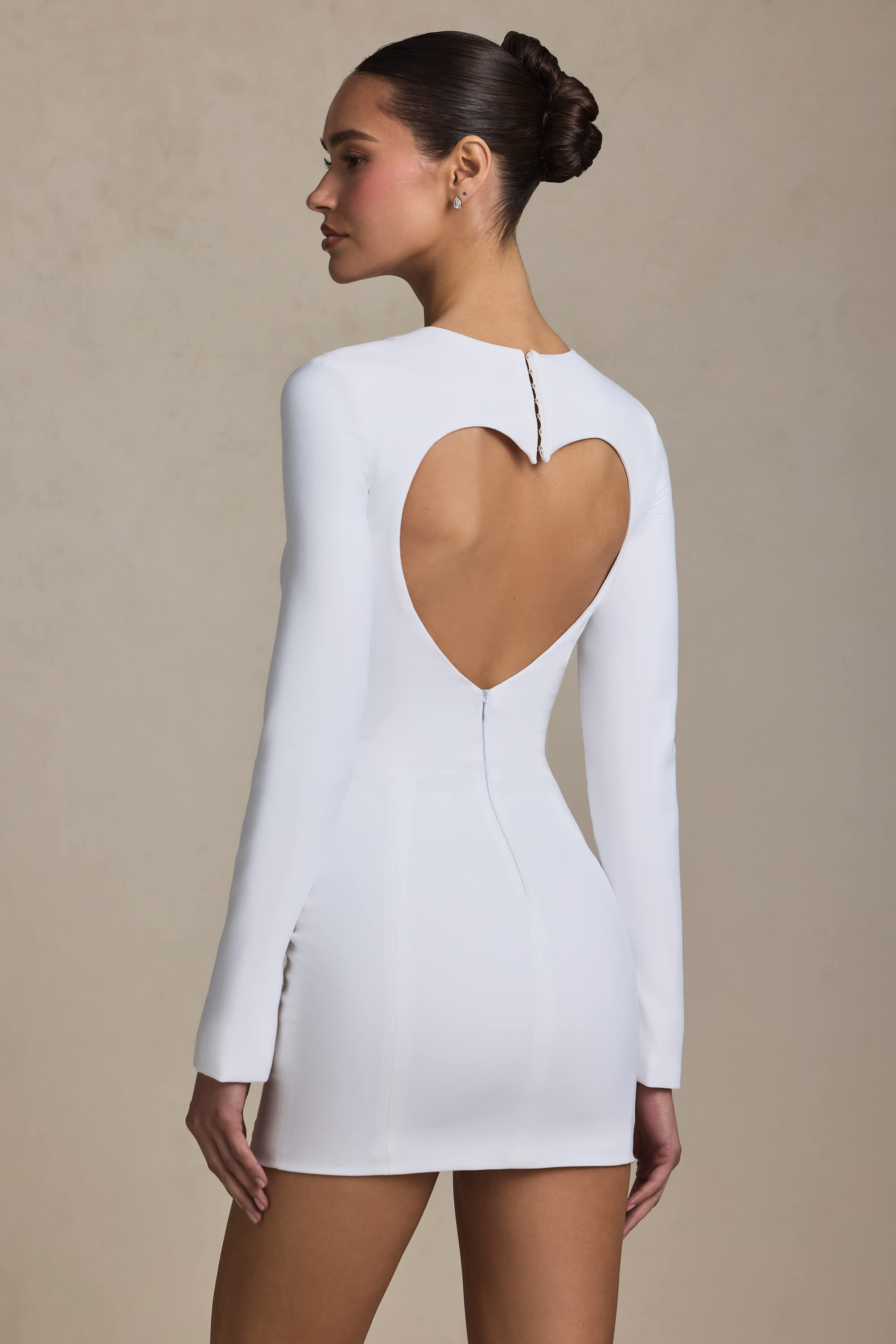 dress with heart back cut out VENUS Heart Cutout Mini Dress | Granita